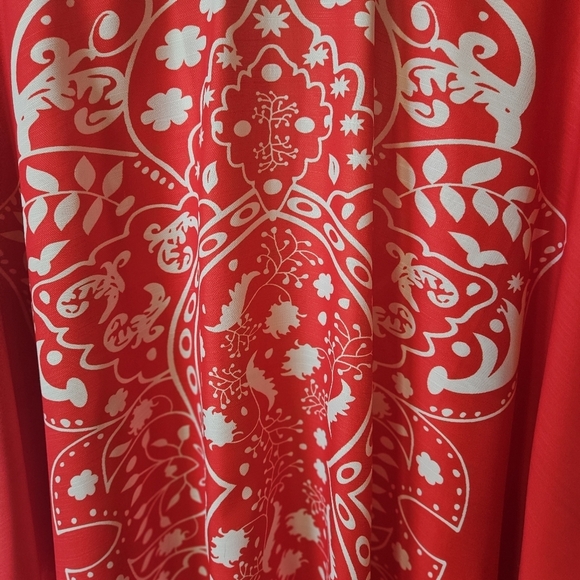 Vintage Vibrant Tropical Paisley Boho Beach Coverup - Picture 5 of 6